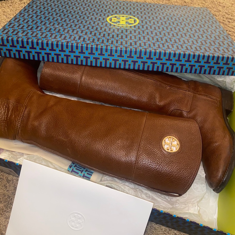 Tory Burch Junction Boots 8.5 Brown